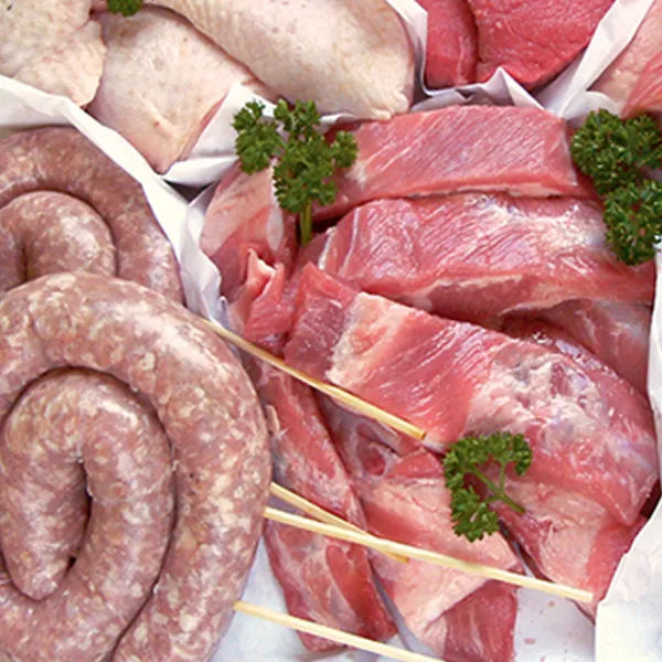 What is not eaten in the meat?