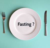 What can a patient take during the fasting period?