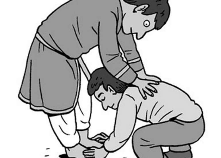 What is the significance of touching feet in Indian culture ?