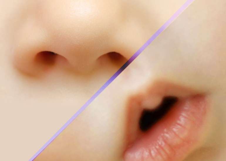 How are mouth breathing and nose breathing different?