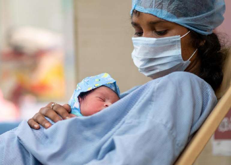 Six-Month Outcomes of Infants Born to mothers with SARS-CoV-2