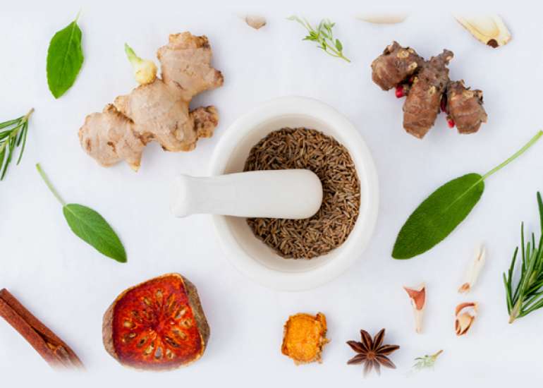 What are 6 different tastes of food?