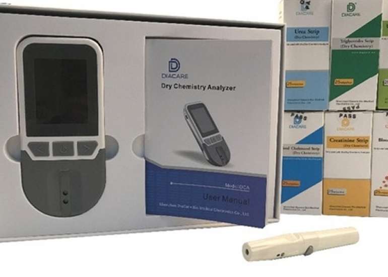 What is a dry chemistry test?