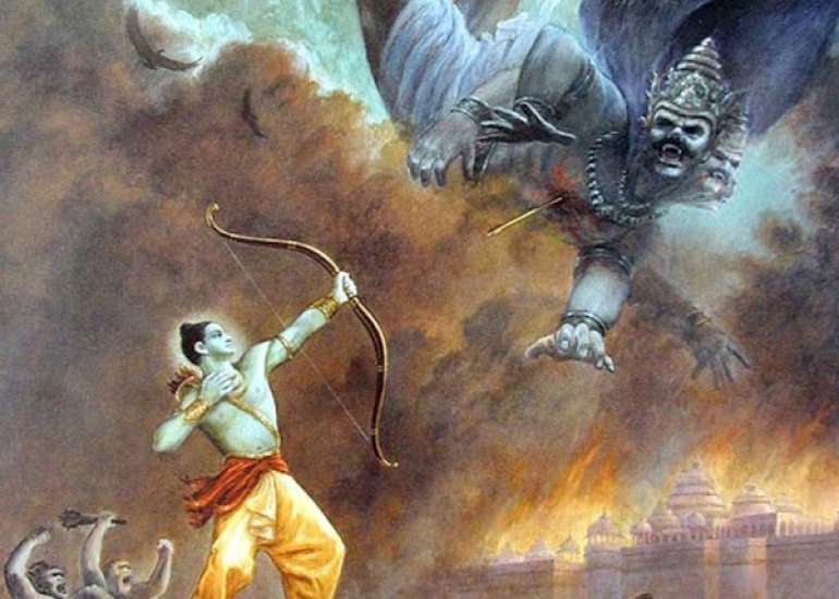 What represents Meghnath or Indrajeet in Ramayan in the allovedic language?