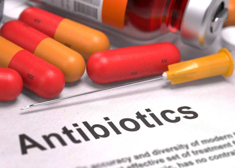 What are the current problems with antibiotics and when should they be taken?