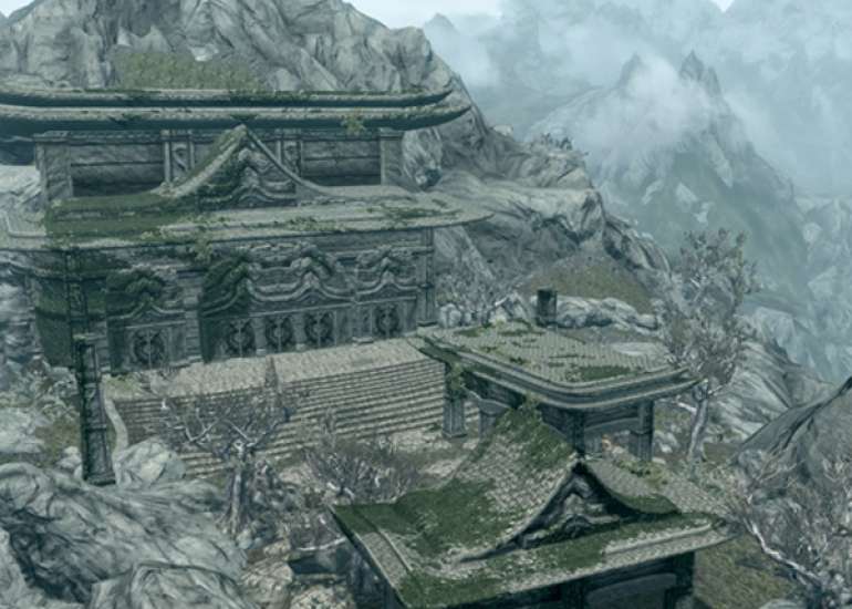 Why is temple always located far and on the mountains?