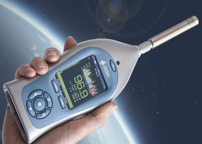 What is the noise level in a hospital OPD and in large office complexes?