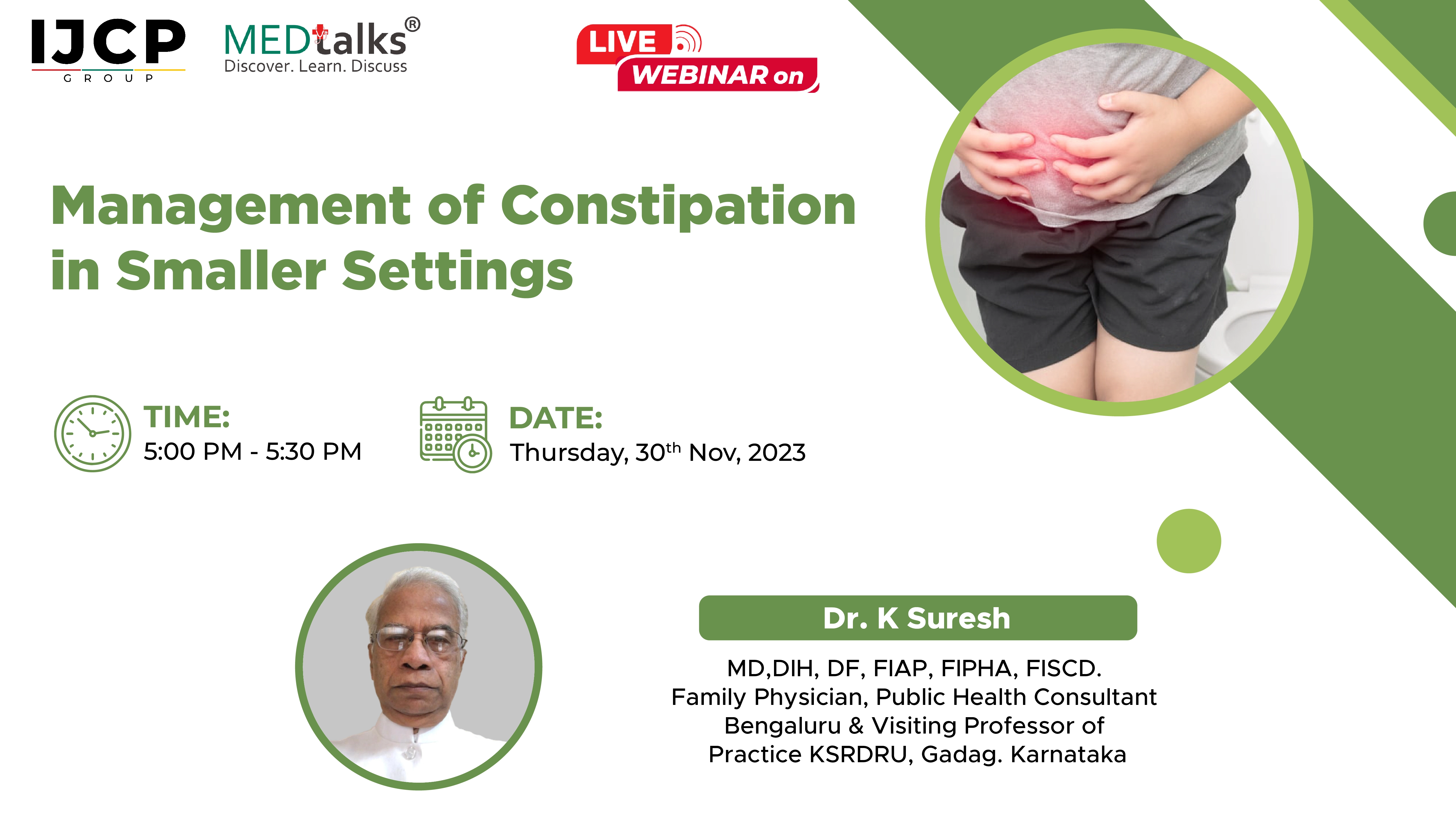 Management of Constipation in Smaller Settings