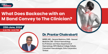 What does Backache with an M Band convey to the Clinician?