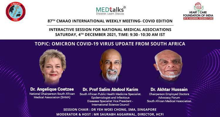 Omicron Covid-19 Virus Update from South Africa- An insightful discussion
