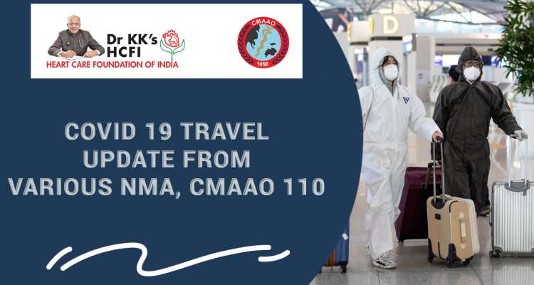 COVID 19 Travel Update from Various NMA, CMAAO 110