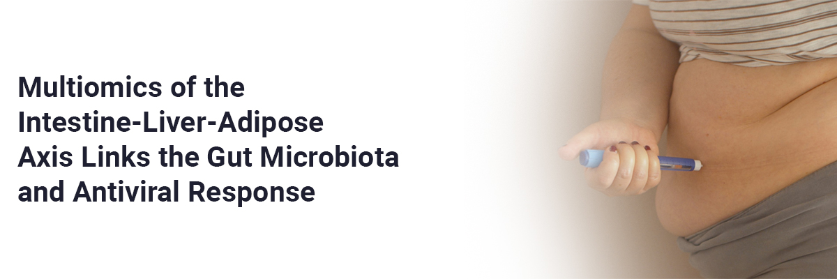 Multiomics of the intestine-liver-adipose axis links the gut microbiota and antiviral response