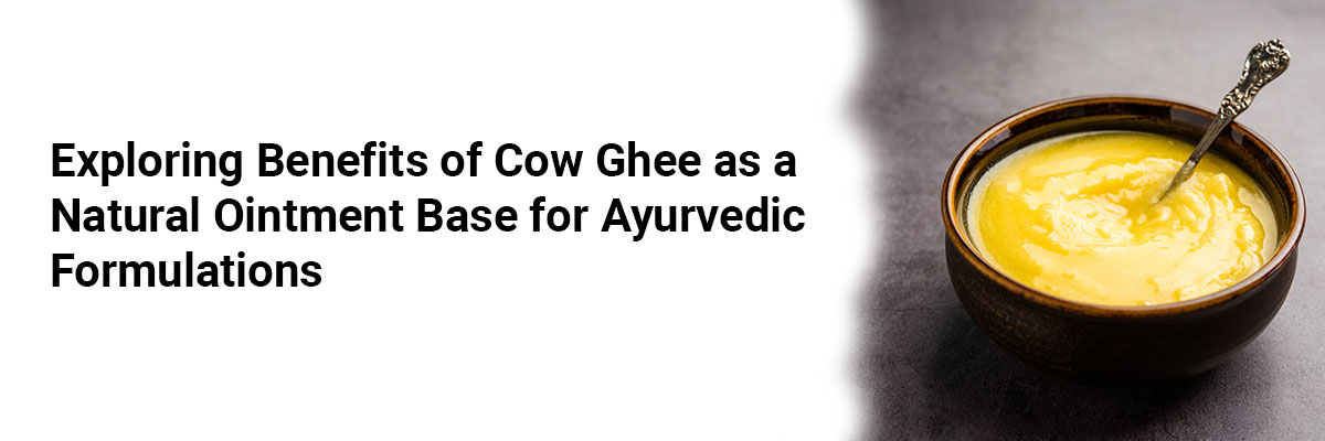 Exploring Benefits of Cow Ghee as a Natural Ointment Base for Ayurvedic Formulations