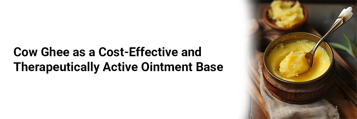 Cow Ghee as a Cost-Effective and Therapeutically Active Ointment Base