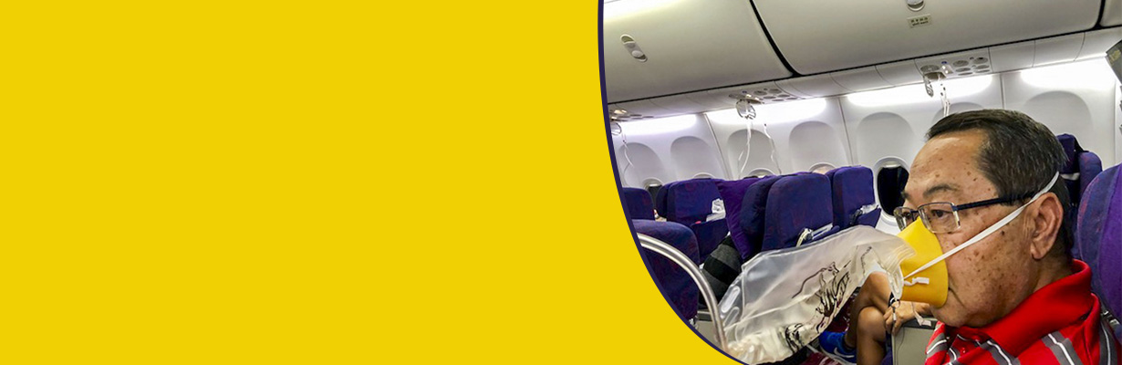 Which patients need oxygen during air travel?