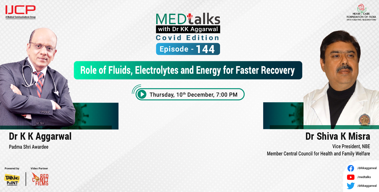 Role of fluids, electrolytes and energy for faster recovery