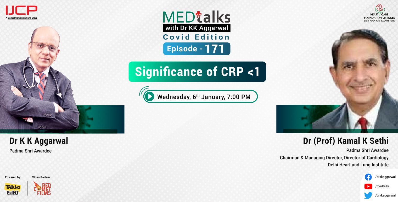 Significance of CRP less then 1