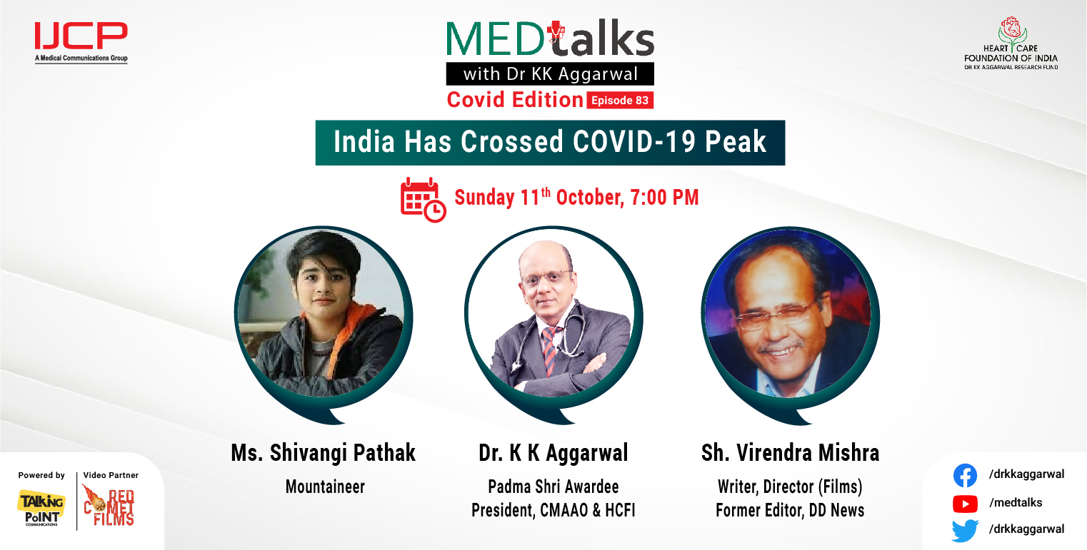 India has crossed COVID-19 Peak