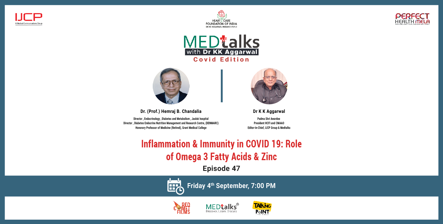 Inflammation & Immunity in COVID 19: Role of Omega 3 Fatty Acids & Zinc