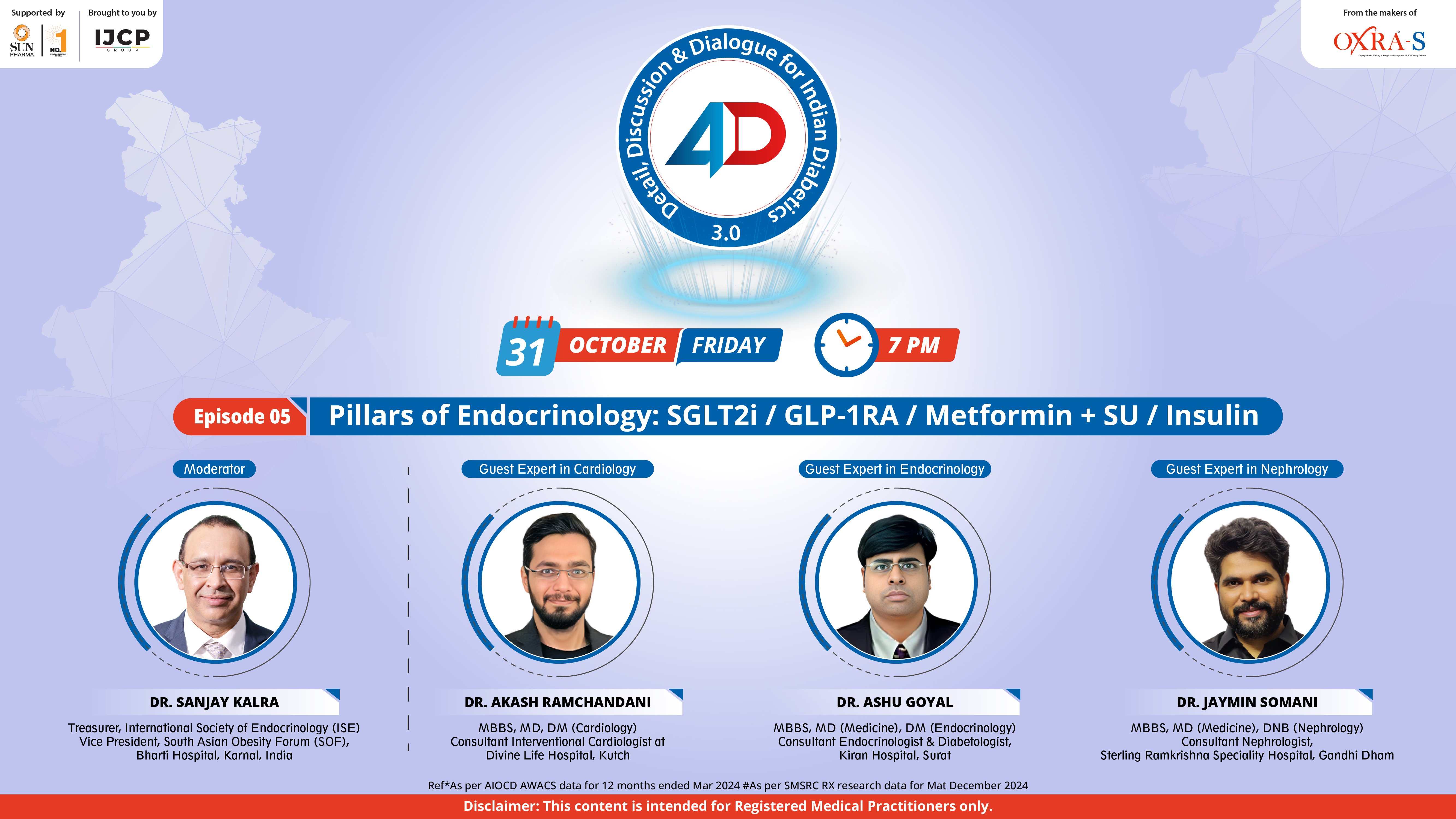 Pillars of Endocrinology: SGLT2i / GLP-1RA / Metformin + SU / Insulin