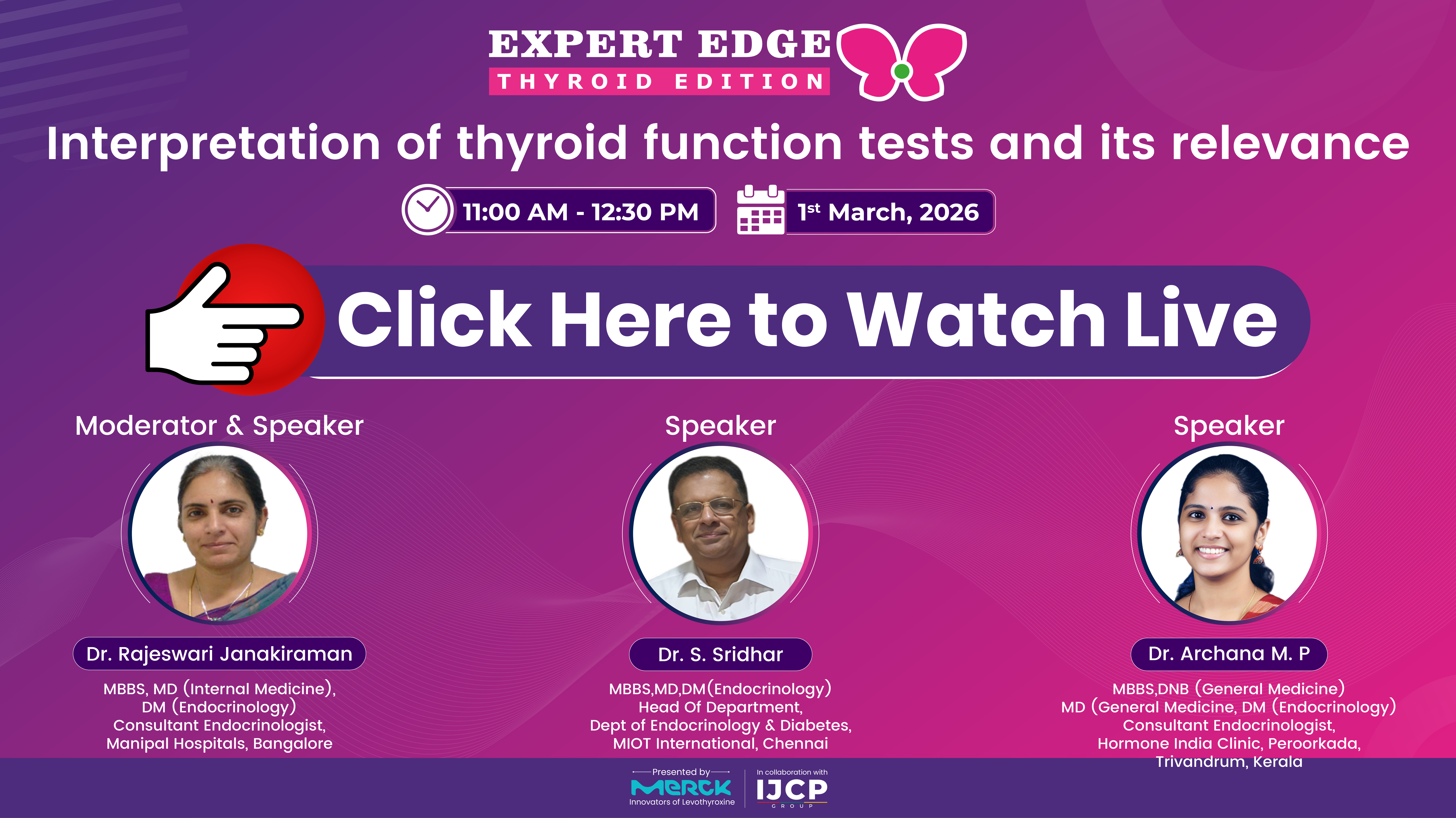 Interpretation of thyroid function tests and its relevance